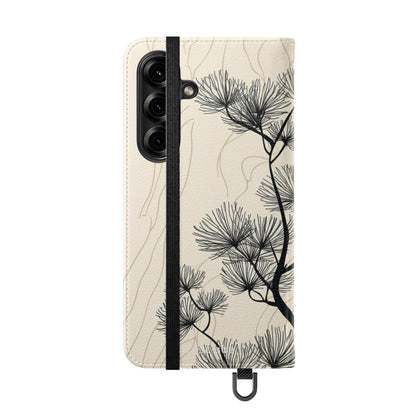 Terävä puu auringonlasku - Samsung S25 Case - lompakko
