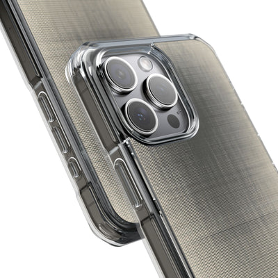 Beige Impact MagSafe Phone Case for iPhone - Carbon Screen Grid