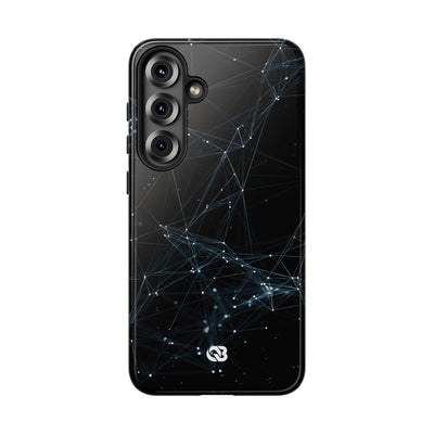 Black Tough Phone Case for Samsung - Arctic Neural Mesh