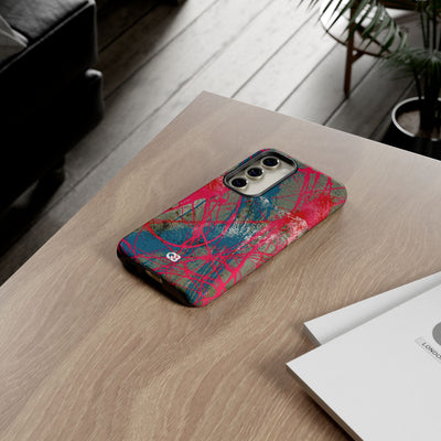 Neon Static Drip · Tough Phone Case for Samsung · Pink