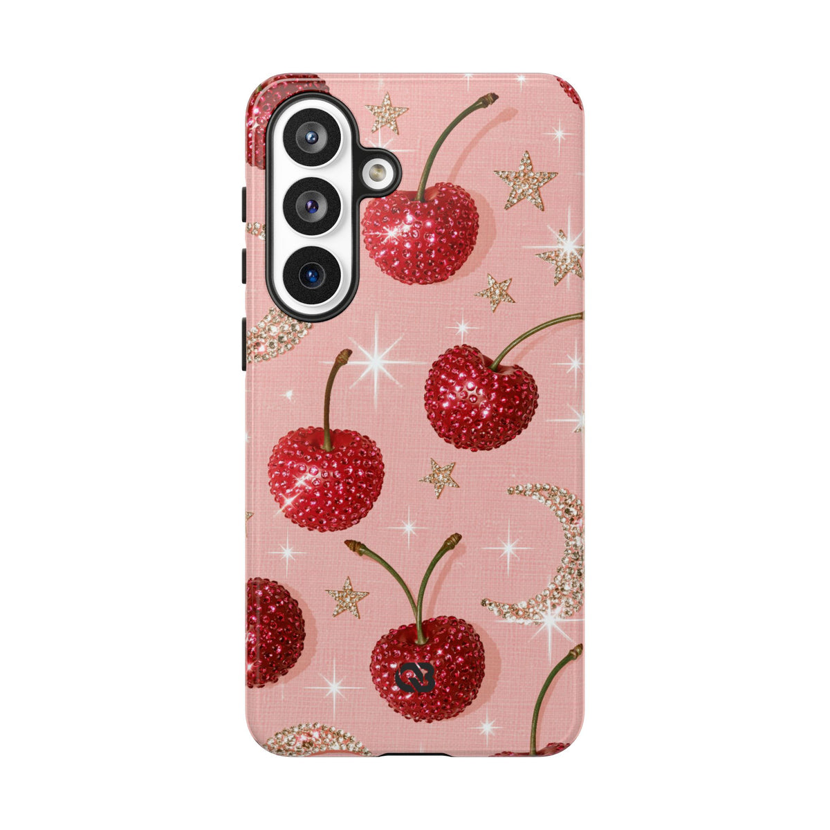 Bedazzled Ruby Cherries · Tough Phone Case for Samsung · Pink