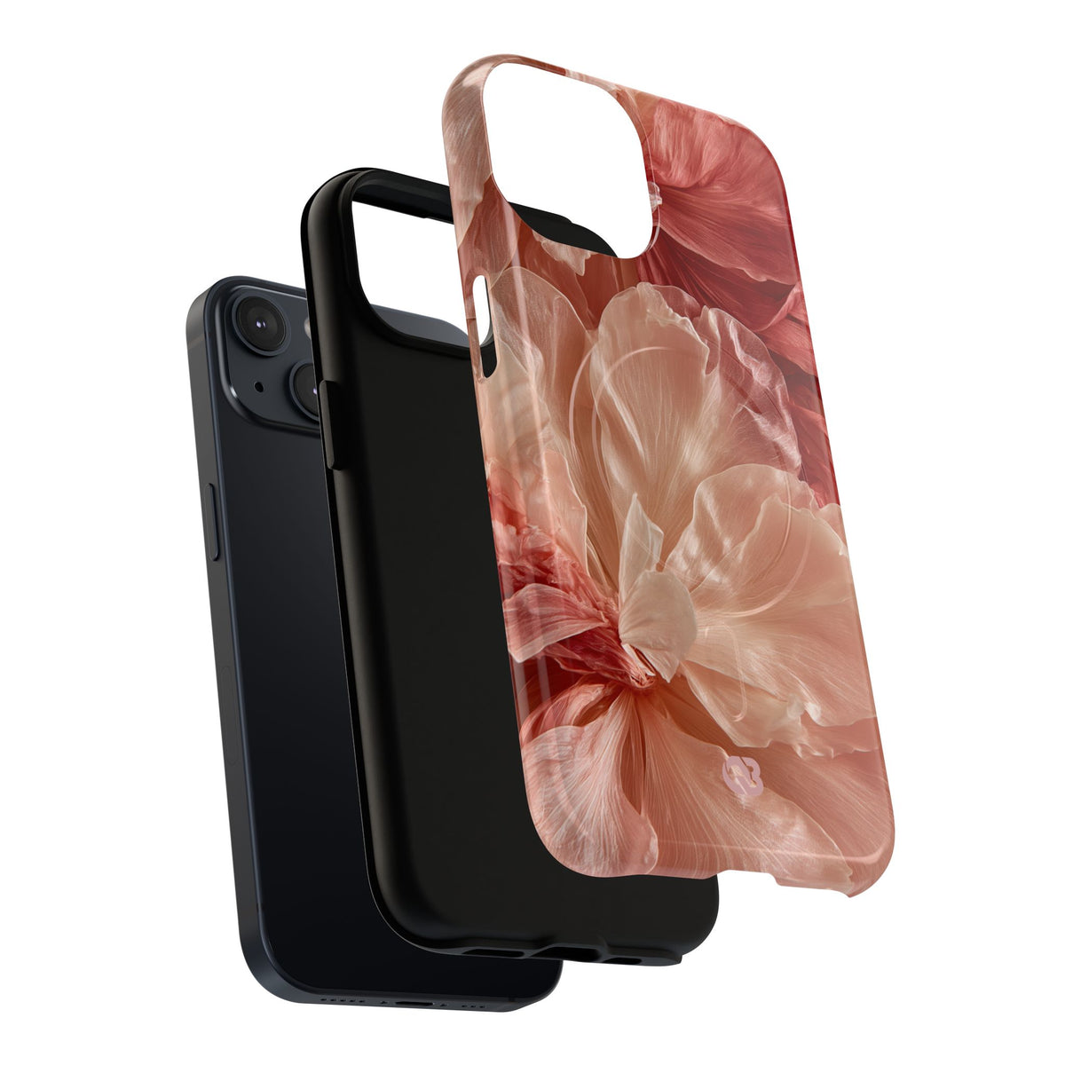 Blush Silk Bloom · Tough 2.0 Magnetic Phone Case for iPhone · Pink