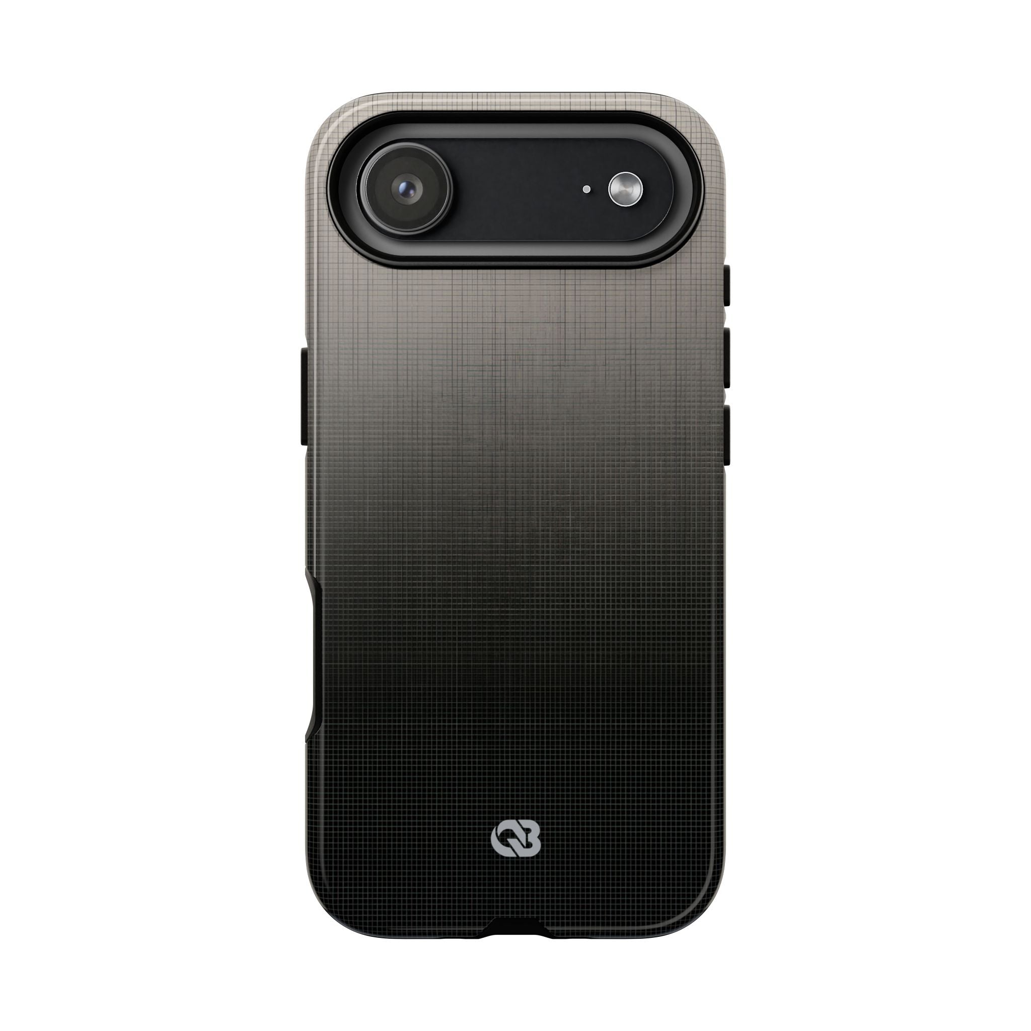Grey Tough Phone Case for iPhone - Faded Sand Mesh