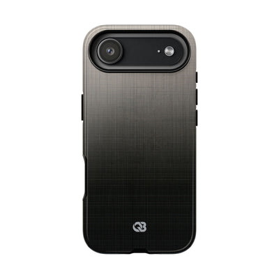 Grey Tough Phone Case for iPhone - Faded Sand Mesh