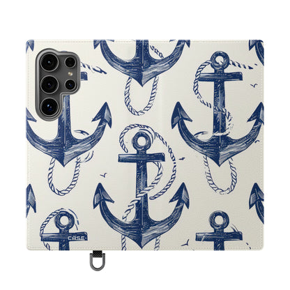Blue Anchor Breeze - Samsung S24 Ultra Case - Wallet