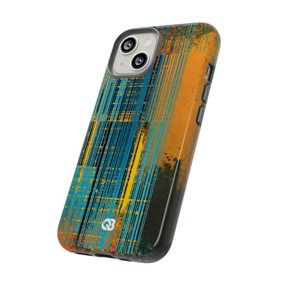 Cyber Glitch Stream · Tough Phone Case for iPhone · Teal