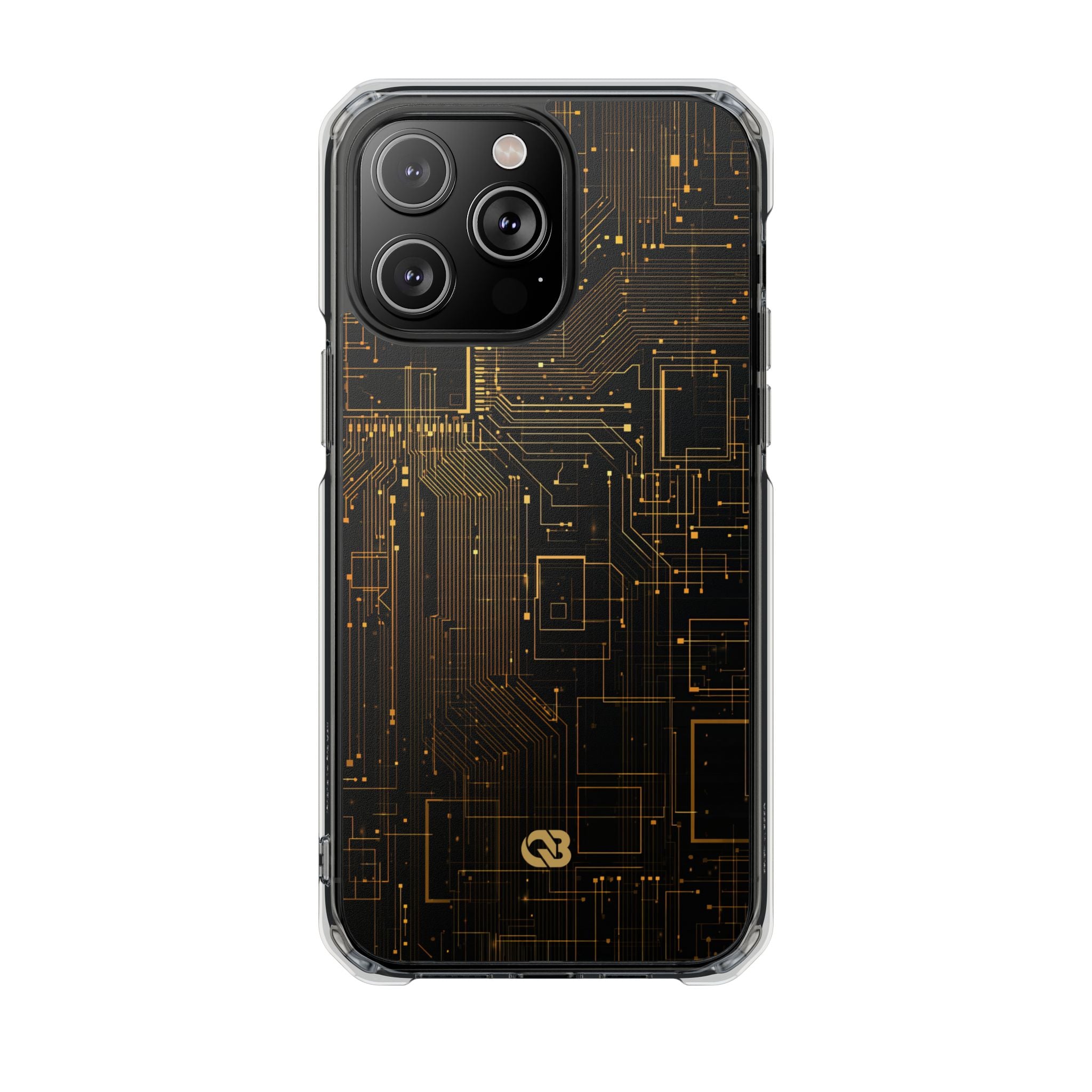 Gold Impact MagSafe Phone Case for iPhone - Amber Core Mainframe