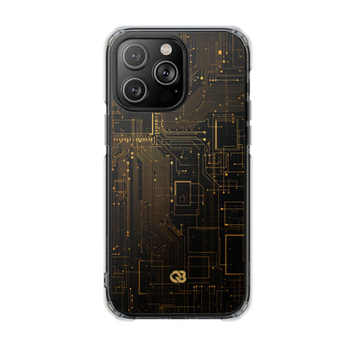 Gold Impact MagSafe Phone Case for iPhone - Amber Core Mainframe