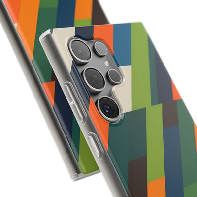 Angled Retro Mosaic · Soft Custodia per Samsung