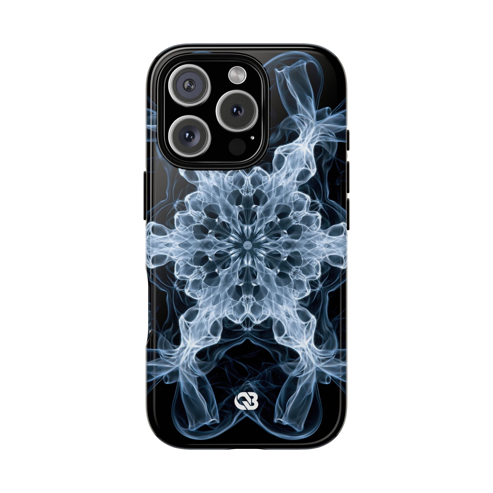 Blue Tough Phone Case for iPhone - Glacial Smoke Crown