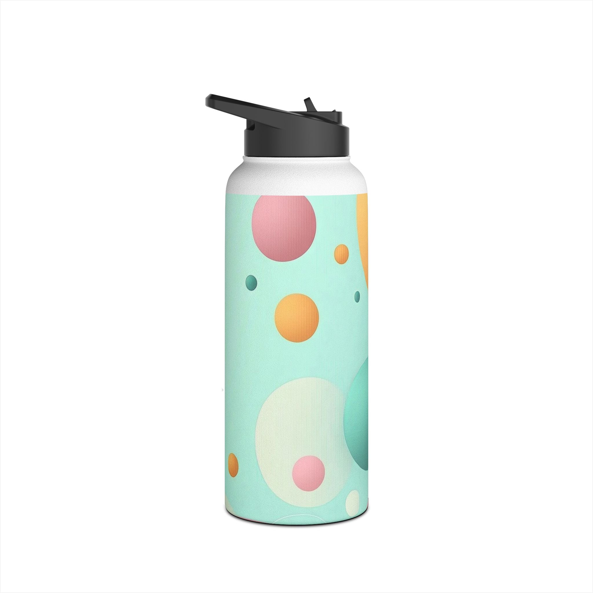 Pastel Circles Flow - Stainless Steel Water Bottle