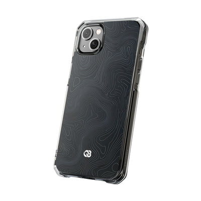 Obsidian Elevation · Clear Impact Magnetic Phone Case for iPhone ·  Black