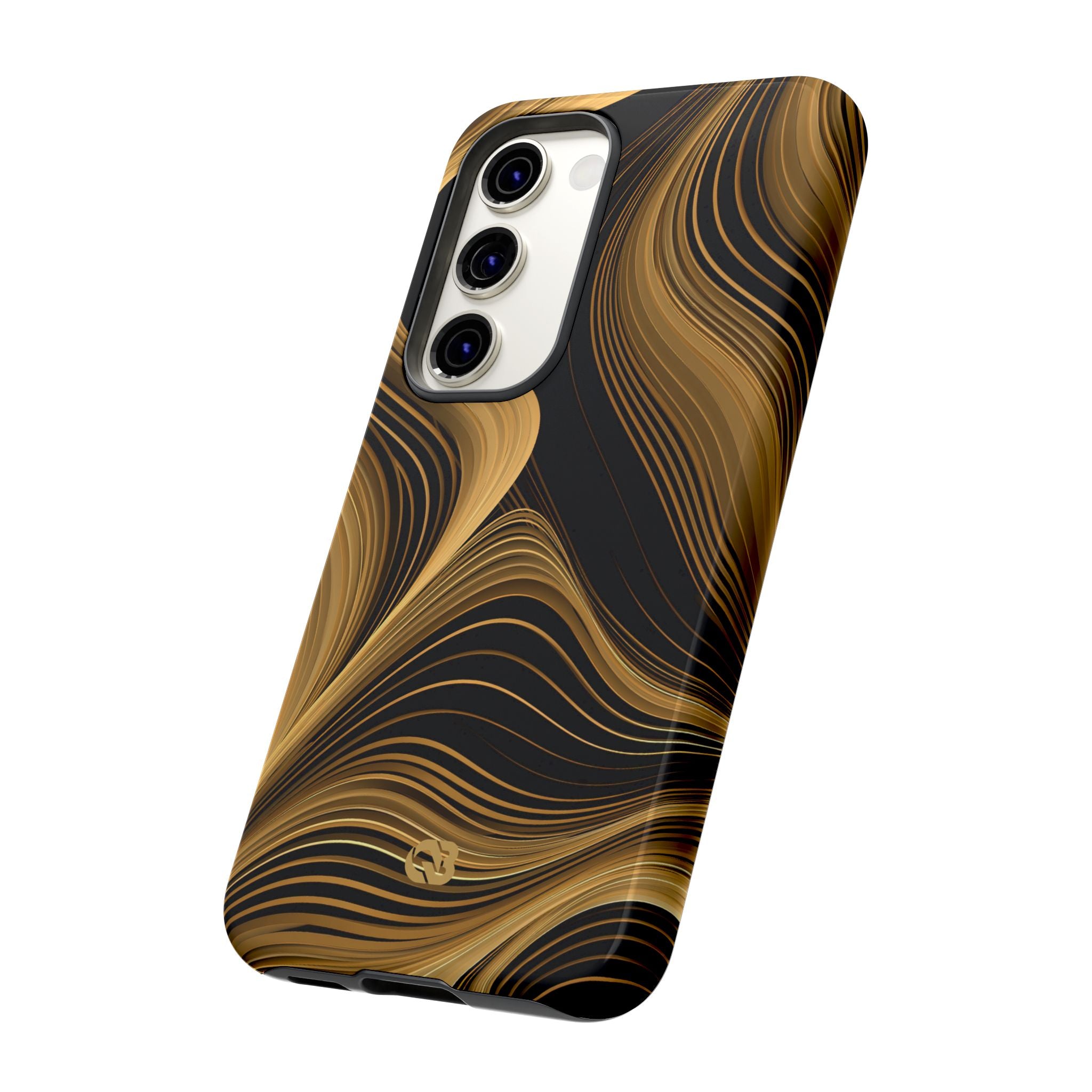 Gold Tough Phone Case for Samsung - Molten Copper Strands