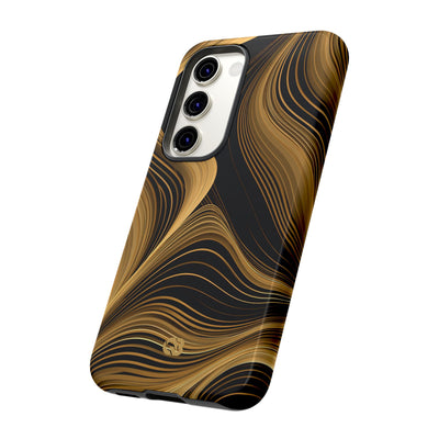 Gold Tough Phone Case for Samsung - Molten Copper Strands