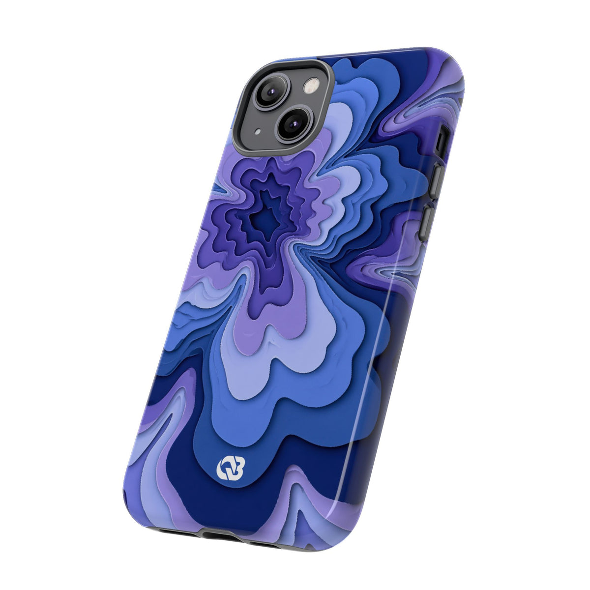 Periwinkle Strata Bloom · Tough Phone Case for iPhone · Purple