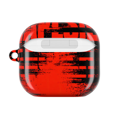 Crimson Redaction · Hard Case for AirPods & AirPods Pro · Black