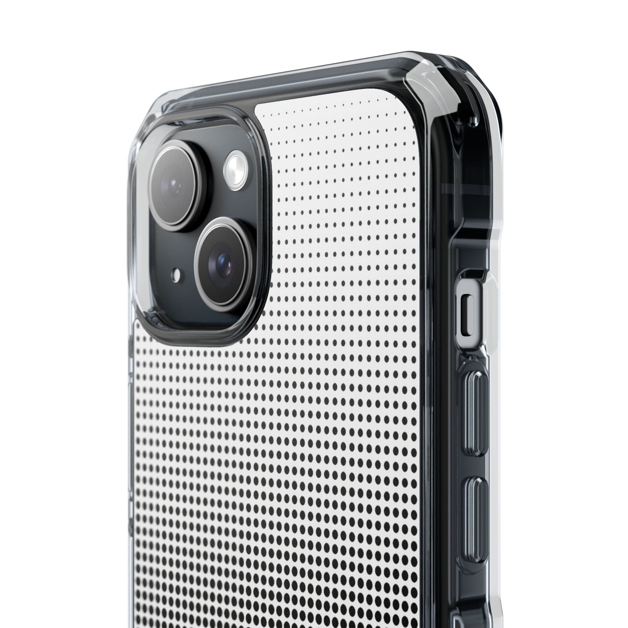 Black Impact MagSafe Phone Case for iPhone - Obsidian Halftone Flux