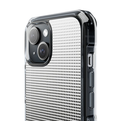 Black Impact MagSafe Phone Case for iPhone - Obsidian Halftone Flux