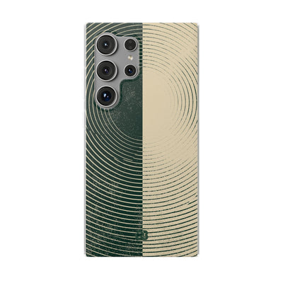 Green Lite Phone Case for Samsung - Evergreen Split Grain