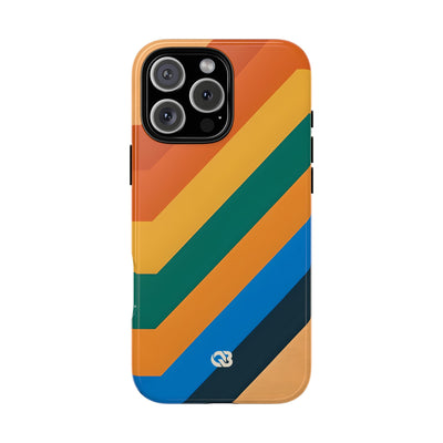 Retro Ridge Lines · Tough Hoesje voor iPhone