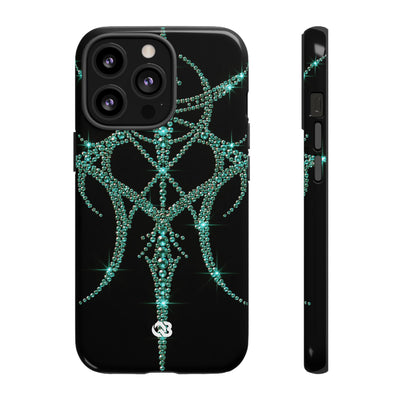 Teal Cyber Sigil · Tough Phone Case for iPhone · Teal