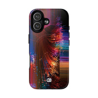 Black Tough 2.0 Magsafe Phone Case for iPhone - Cyber Optic Streak