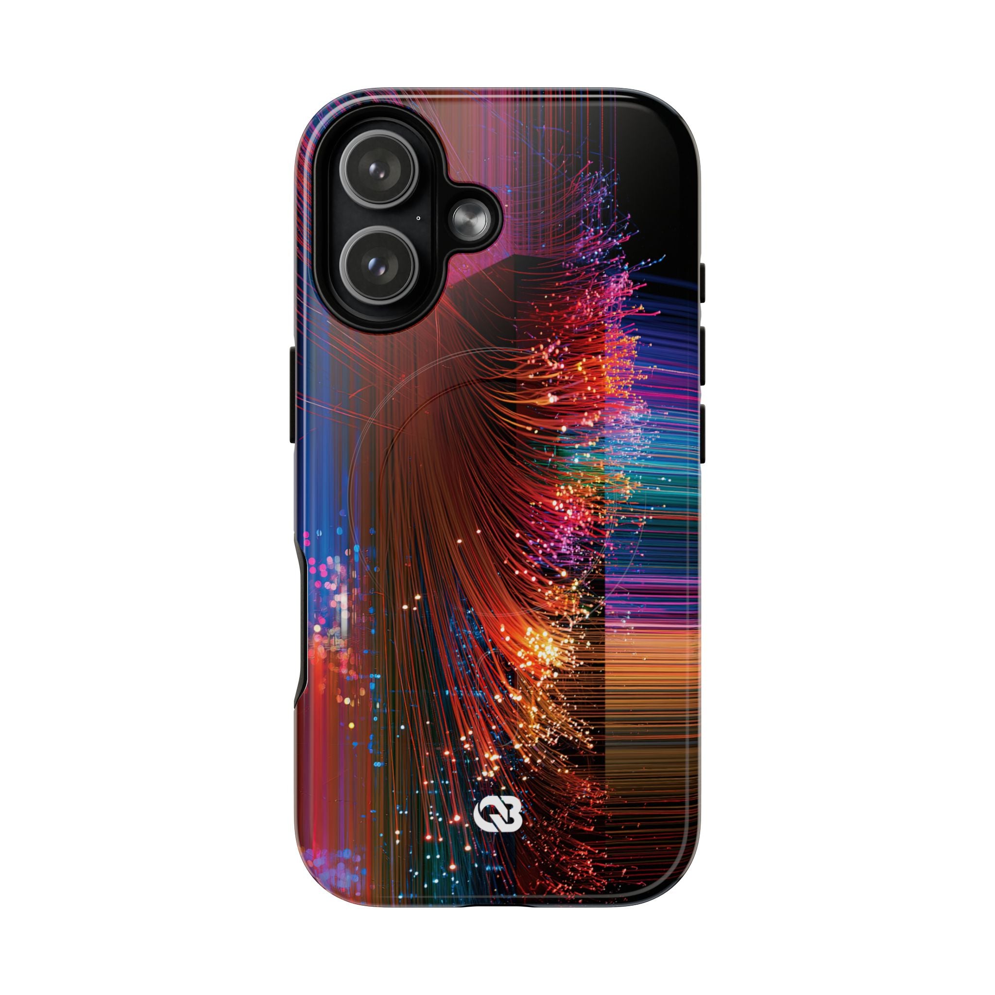 Black Tough 2.0 Magsafe Phone Case for iPhone - Cyber Optic Streak
