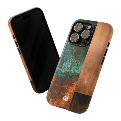 Oxidized Copper Patina · Tough Phone Case for iPhone · Green