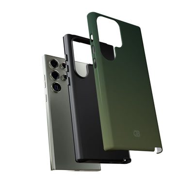 Green Tough Phone Case for Samsung - Shadow Moss Grain