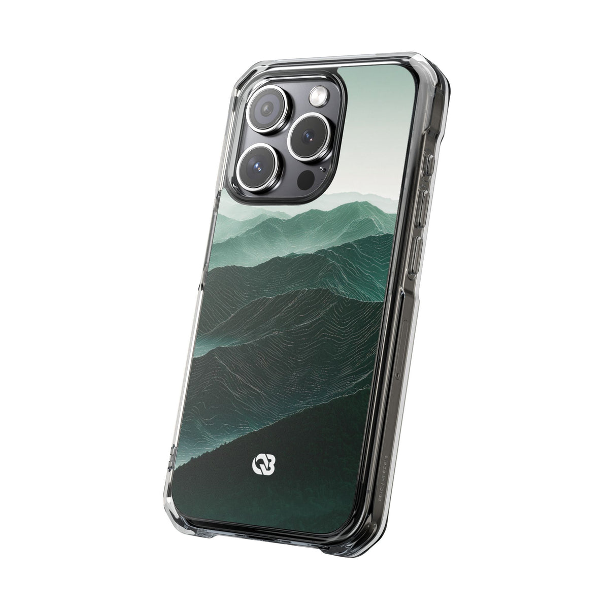 Alpine Mist · Clear Impact Magnetic Phone Case for iPhone · Green