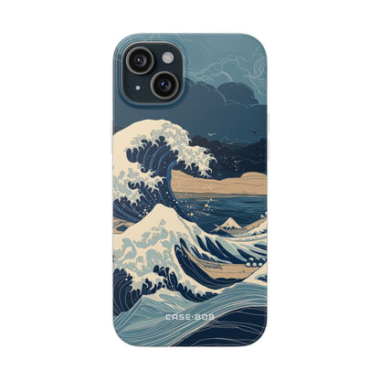 Cresting Blue Wave iPhone 15 Plus Case - Soft