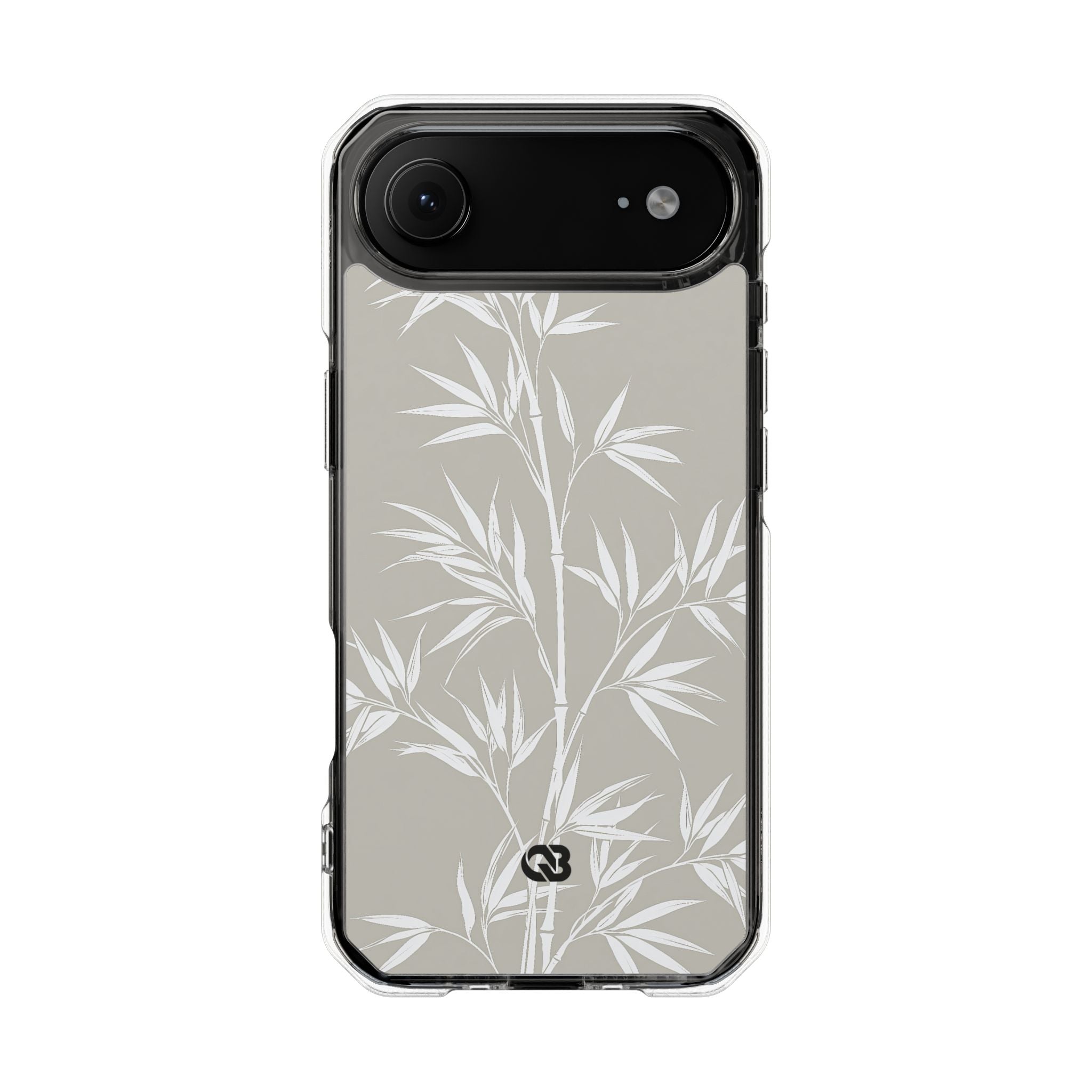 Beige Impact MagSafe Phone Case for iPhone - Sandstone Bamboo Stalks