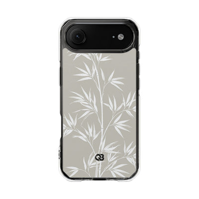 Beige Impact MagSafe Phone Case for iPhone - Sandstone Bamboo Stalks