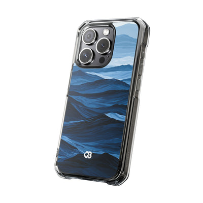 Cerulean Ridges · Clear Impact Magnetic Phone Case for iPhone · Blue