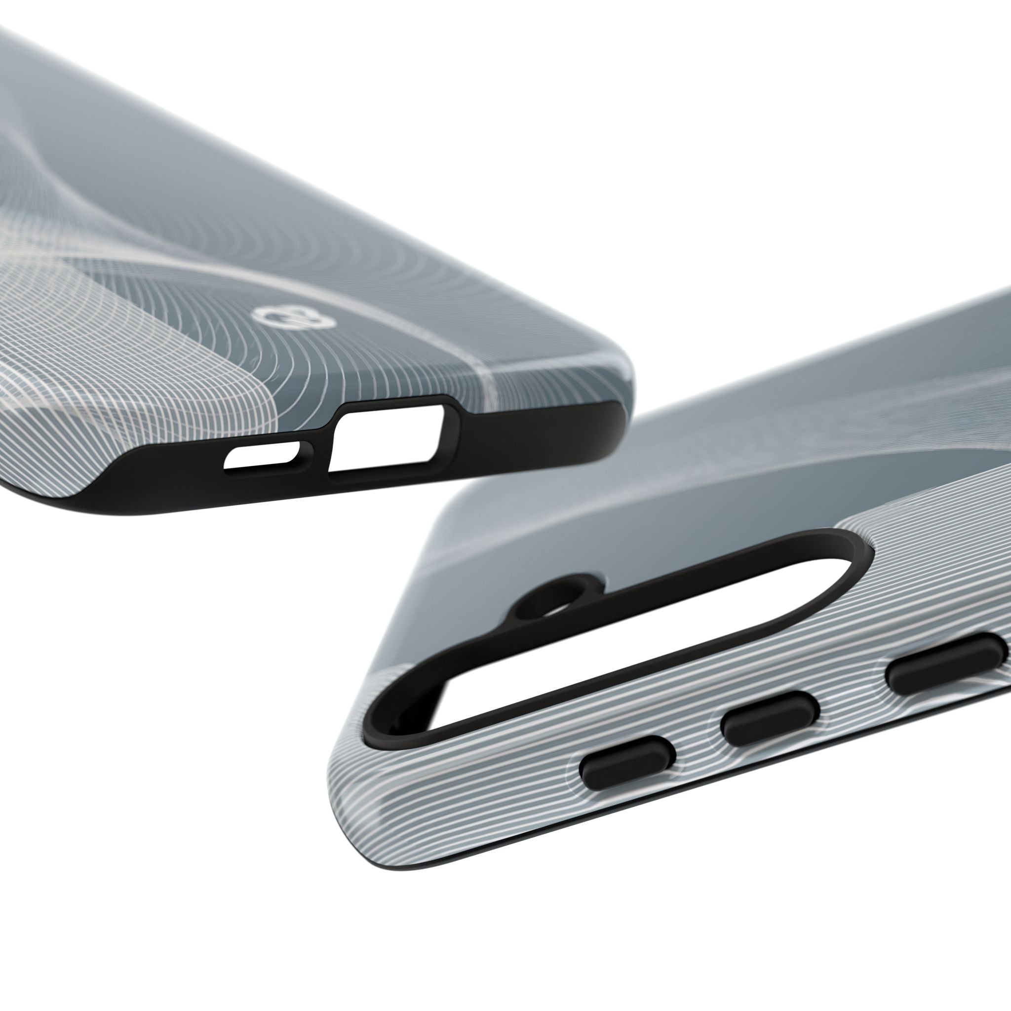 Grey Tough Phone Case for Samsung - Slate Mesh Horizon
