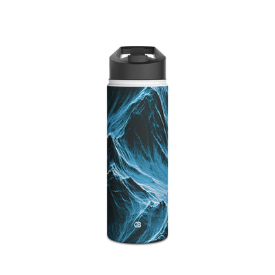 Nordic Frost Peak · Insulated Water Bottle · Blue