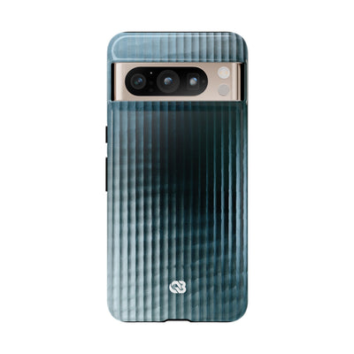 Blue Tough Phone Case for Google Pixel - Glacial Reeded Glass