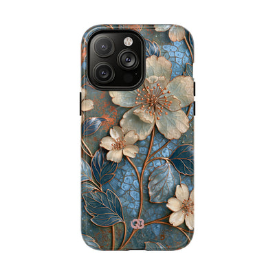 Gilded Blossom Reverie · Tough 2.0 Magnetic Phone Case for iPhone · Teal