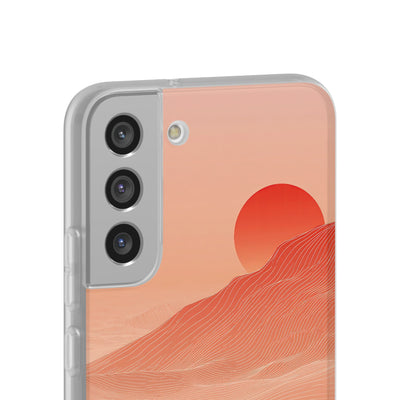 Crimson Dune Horizon · Lite Phone Case for Samsung · Red