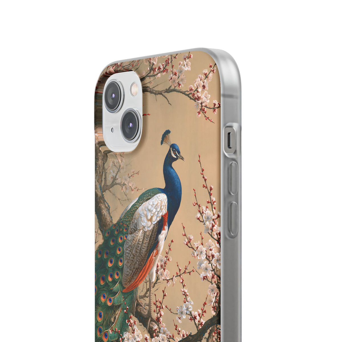 Imperial Peacock Blossom · Lite Phone Case for iPhone ·  Beige