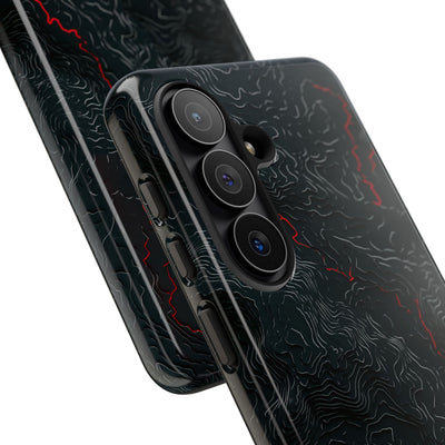 Crimson Rift · Tough Phone Case for Samsung · Black