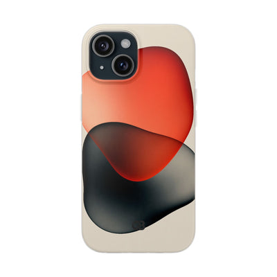 Translucent Crimson Form · Lite Phone Case for iPhone ·  Red