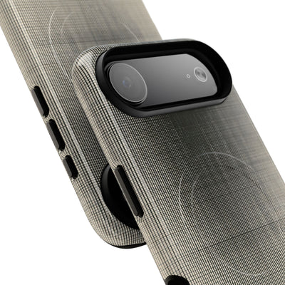 Beige Tough 2.0 Magsafe Phone Case for iPhone - Carbon Screen Grid