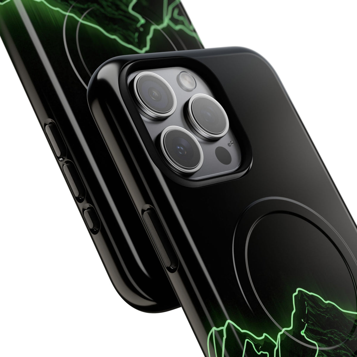 Nordic Mountain Contour · Tough 2.0 Magnetic Phone Case for iPhone · Black