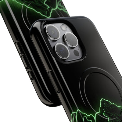 Nordic Mountain Contour · Tough 2.0 Magnetic Phone Case for iPhone · Black