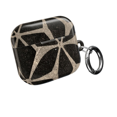 Concrete Mosaic Star · Hard Case for AirPods & AirPods Pro · Black