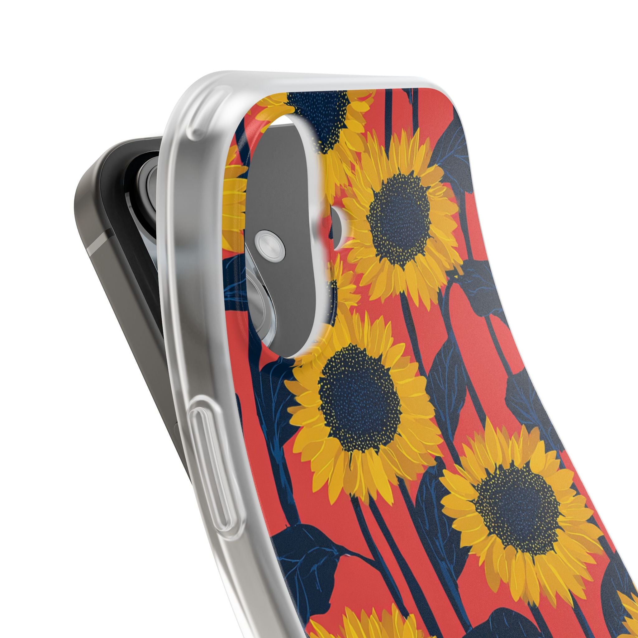 Solar Navy Bloom · Soft Handyhülle für iPhone