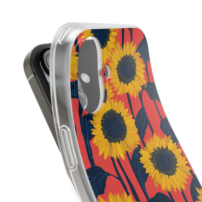 Solar Navy Bloom · Soft Handyhülle für iPhone