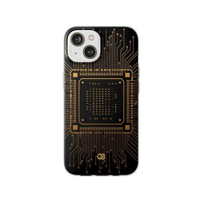 Gold Lite Phone Case for iPhone - Cyber Gold Processor