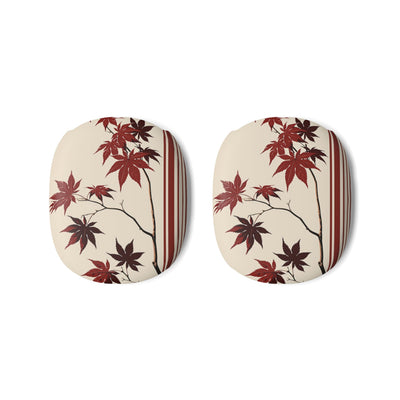 Crimson Maple Branch · Hard Case for AirPods Max · Beige